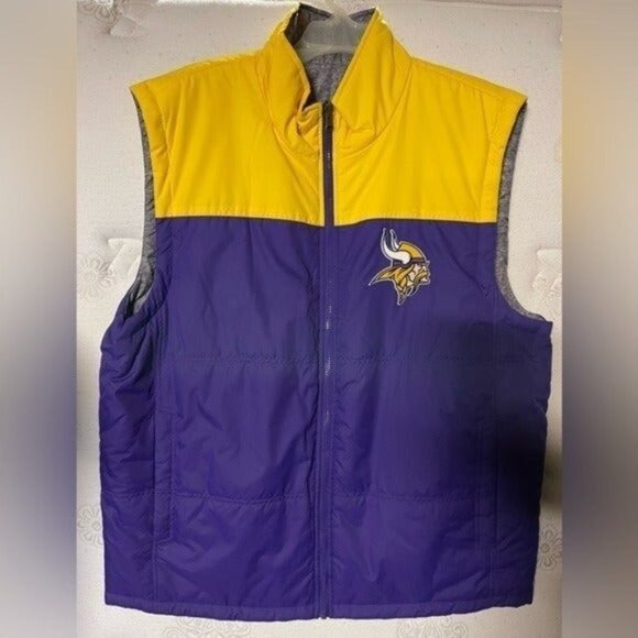 Minnesota Vikings - NFL - Reversible Vest - XL - Lightweight - Picture 1 of 6